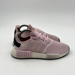 Adidas NMD R1 Running Shoes Womens 7.5 Clear Pink Boost Athletic Sneakers B37648